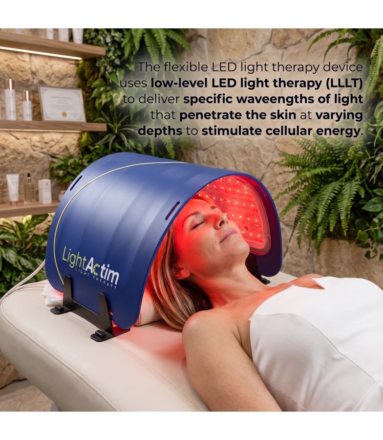 Flexible Silicone LED Light Therapy Dome | 4 Wavelength PDT Red Light Device For Home Skin Care