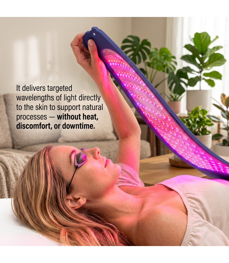 Flexible Silicone LED Light Therapy Dome | 4 Wavelength PDT Red Light Device For Home Skin Care